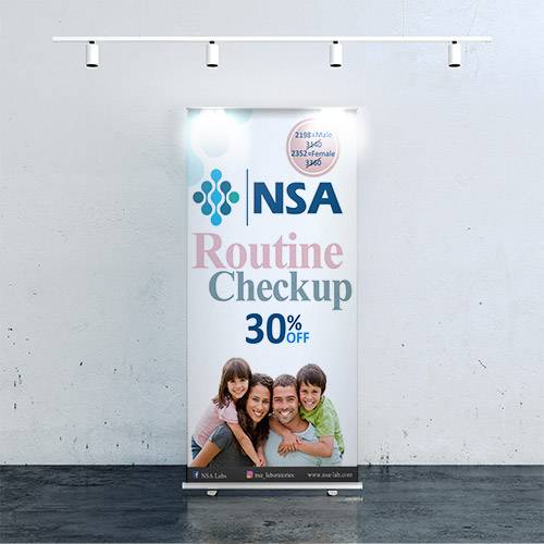 NSA Rollup Banner Family Checkup 